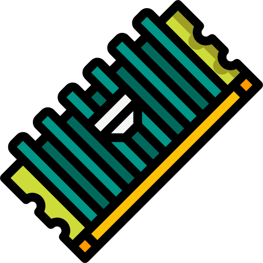 Ram ram processor technology icon