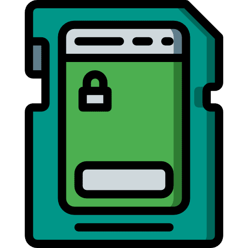 Sd card data micro sd card icon