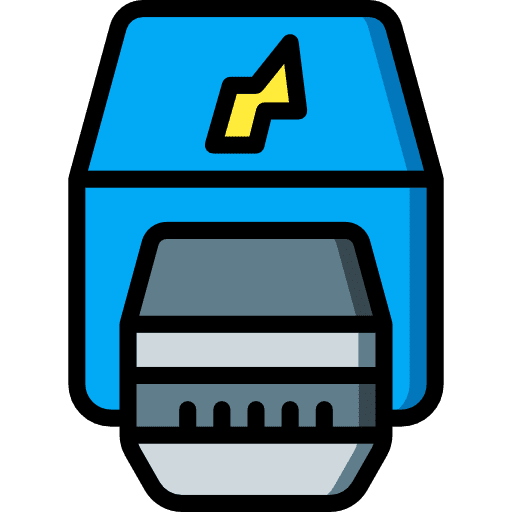 Thunderbolt electronics connector connection icon