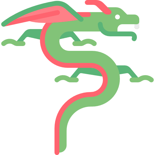 Dragon legend fairy tale fantasy icon