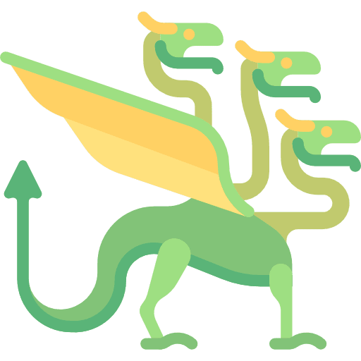 Dragon monster animals fantasy icon