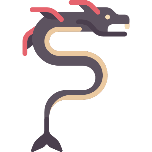 Dragon character fairy tale dragon icon