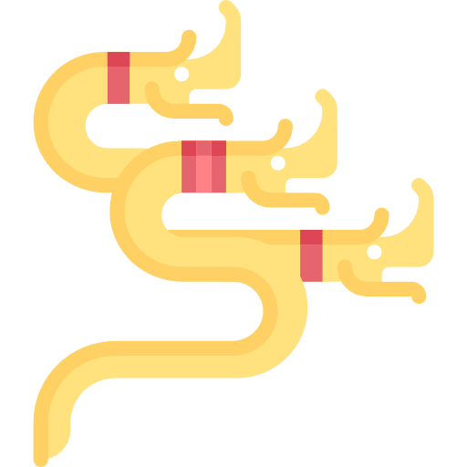 Dragon fairy tale character animals icon