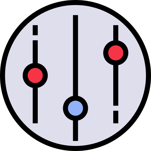 Control control volume circle icon