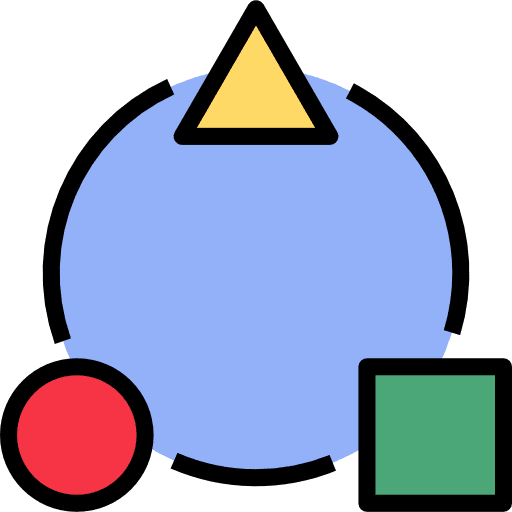 Diversify geometry shapes and symbols various icon