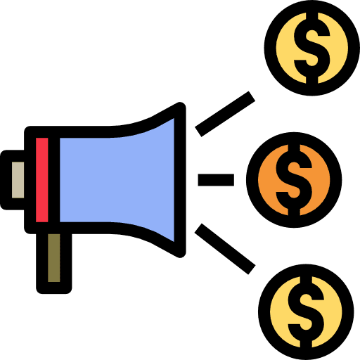 Offer marketing megaphone communications icon