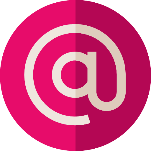 Arroba internet at email icon