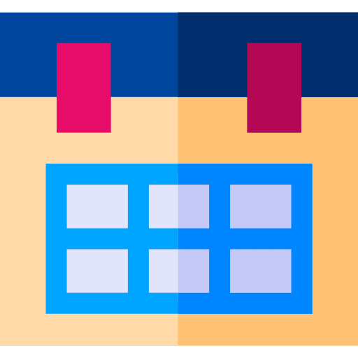 Calendar date administration interface icon