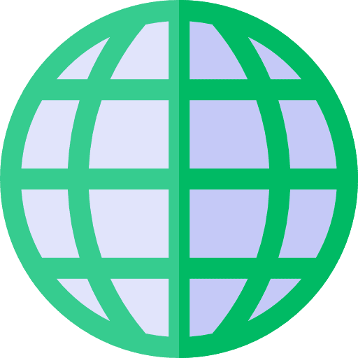 Global grid seo and web planet icon