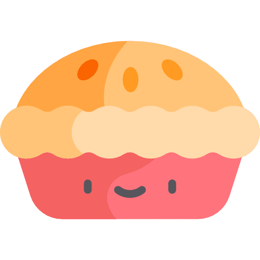 Apple pie baked food and restaurant cooking icon