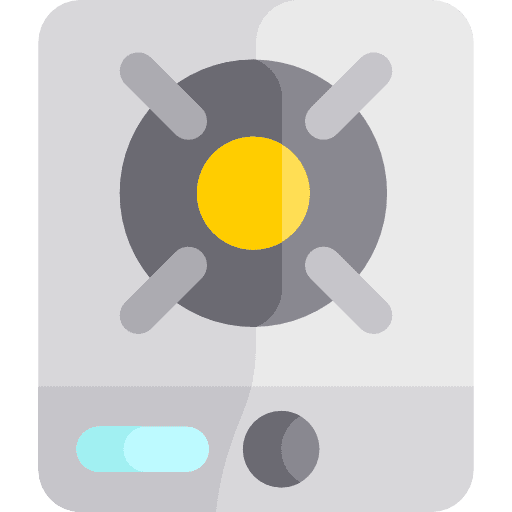 Burner kitchen household cooking icon