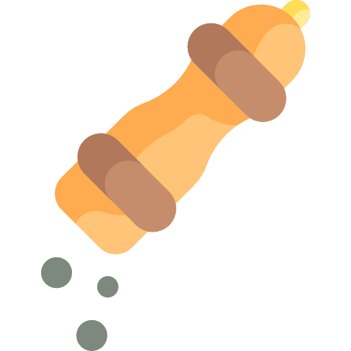Pepper grinder tool kitchen utensil icon