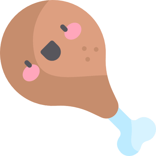 Chicken grill barbecue chicken icon