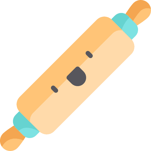 Rolling pin dough rolling rolling pin food and restaurant icon