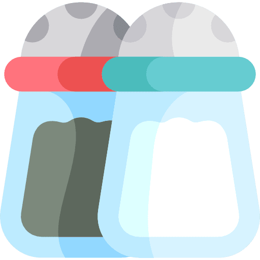 Salt and pepper salt condiments spice icon