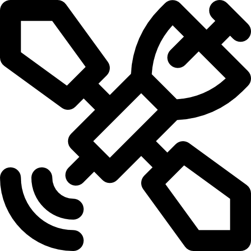 Satellite satellite communication connection icon