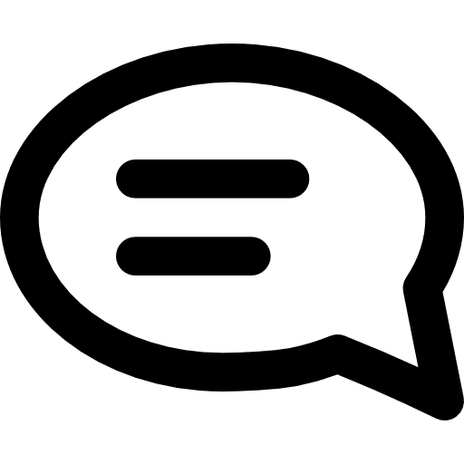 Text chat text text lines icon