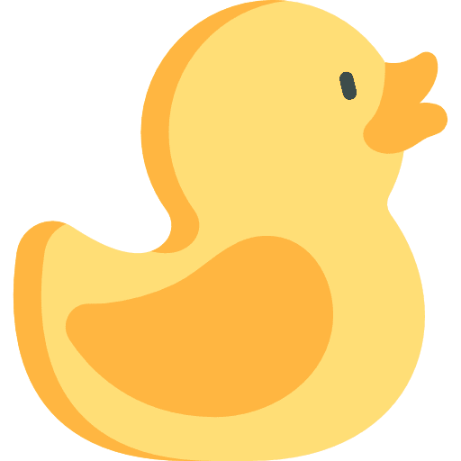 Rubber duck animals kid and baby bathing icon