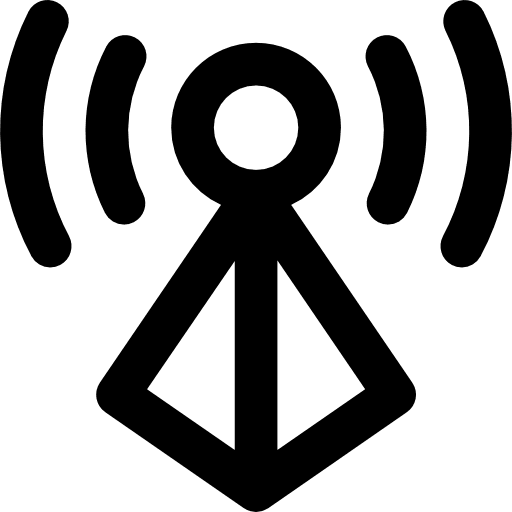 Signal wireless internet shapes signal icon