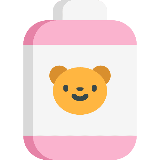 Baby powder kid and baby healthcare and medical baby powder icon