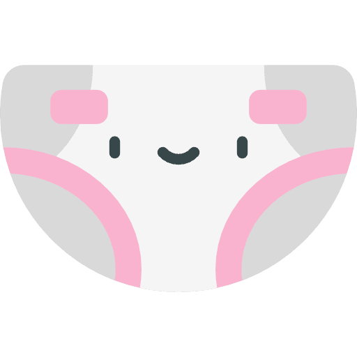 Diaper child infant kid and baby icon