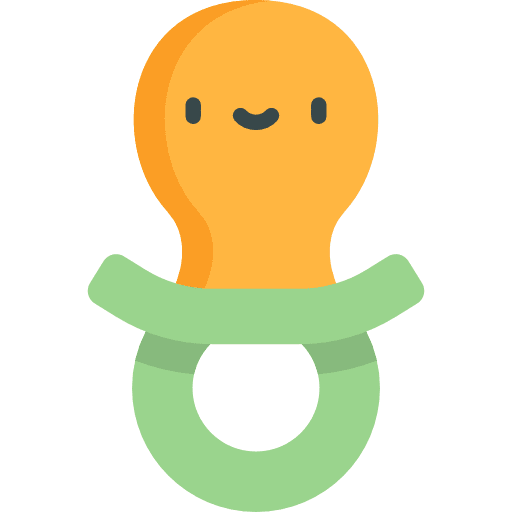Pacifier babies toy baby icon