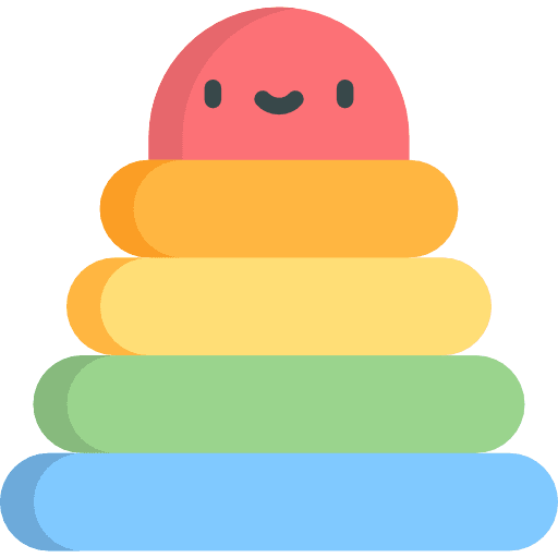 Rings kid and baby gaming toy icon