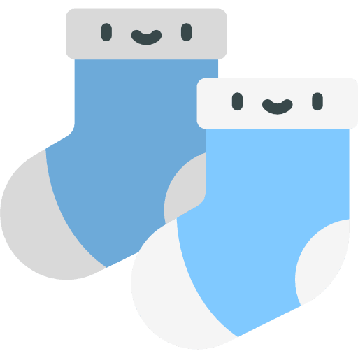 Socks babies socks baby clothing icon