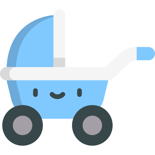 Stroller buggy transportation baby carriage icon