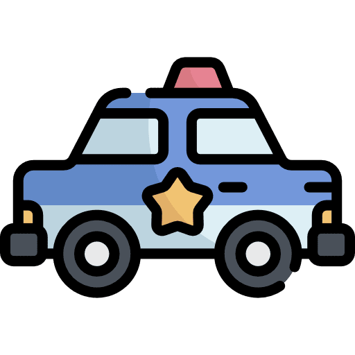 Police car vehicle police car security icon