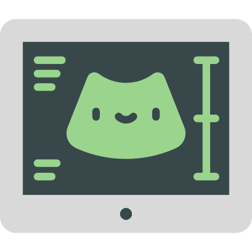 Ultrasound kid and baby technology pregnancy icon