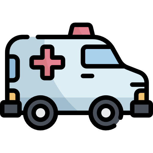 Ambulance vehicle transportation healthcare and medical icon