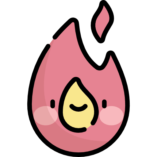 Fire nature burning flame icon