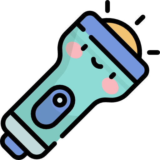Flashlight light illumination miscellaneous icon