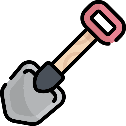 Shovel construction home repair shovel icon