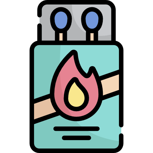 Matches energy fire flame icon