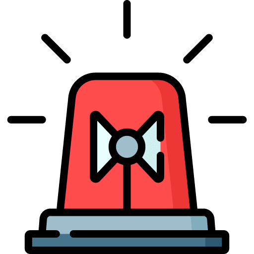 Alert security warning alarm icon