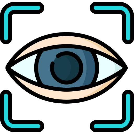 Eye technology industry eye scan icon
