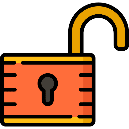 Lock security tools and utensils padlock icon
