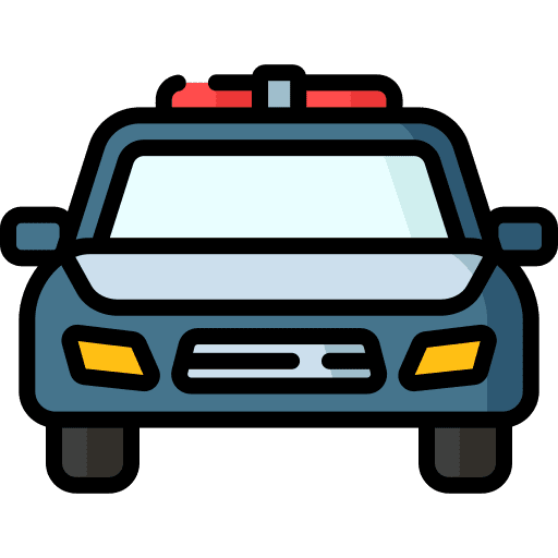 Police car police transport police car icon