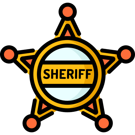 Badge sheriff badge justice icon