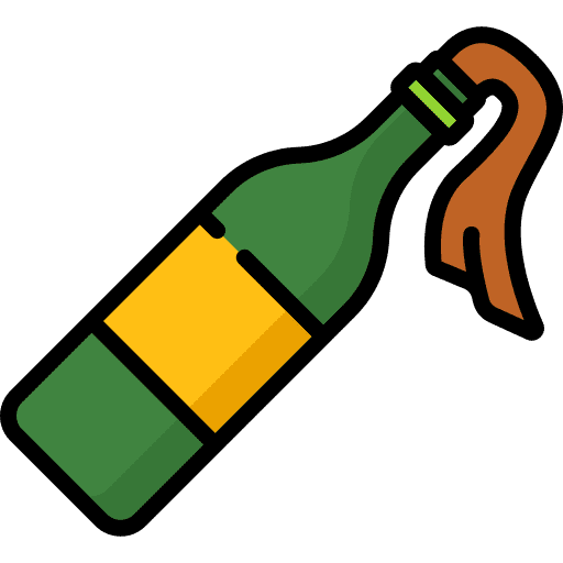 Bottle alcoholic drinks wine bottle food and restaurant icon