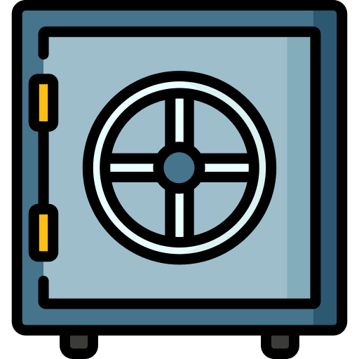 Safebox open savings security icon