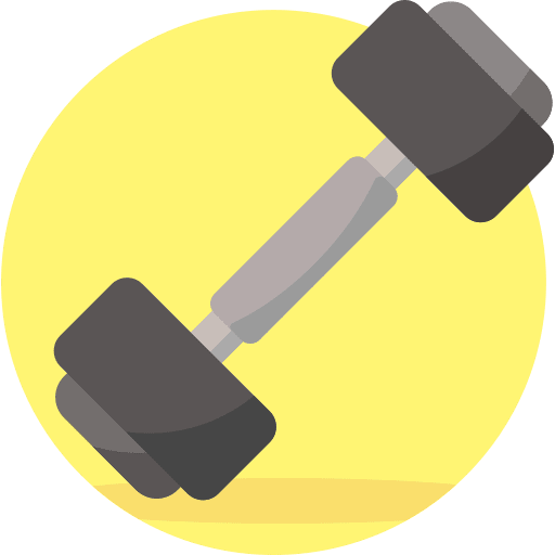 Dumbell gym sport weightlifting icon