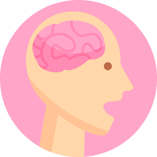 Brain intelligence heart healthcare and medical icon