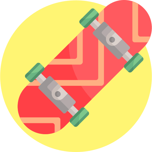 Skate skateboard skate sports and competition icon
