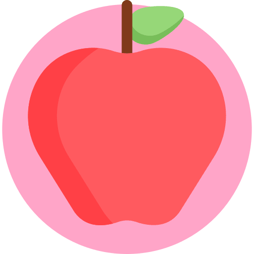 Apple food and restaurant food organic icon