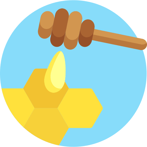 Honey pot jar tools and utensils icon