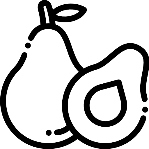 Avocado organic avocado food icon