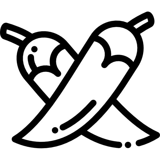 Chili chili pepper food and restaurant pepper icon